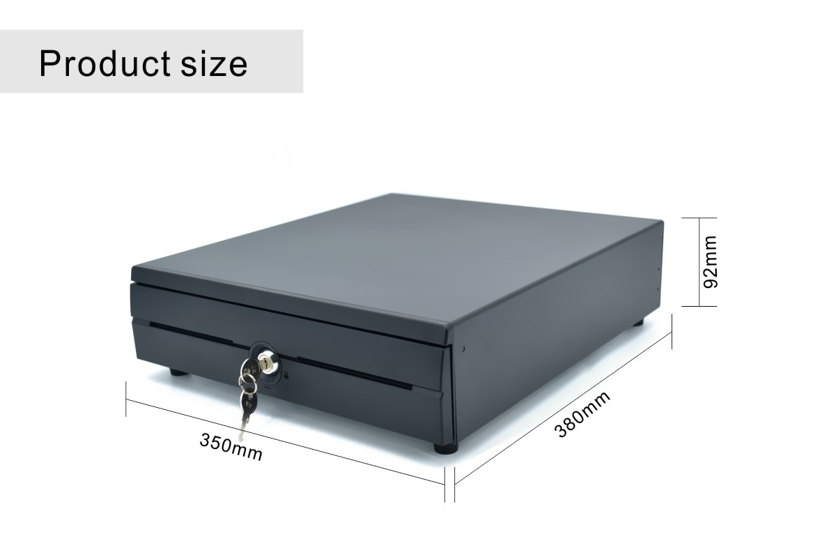 Cash shop register size