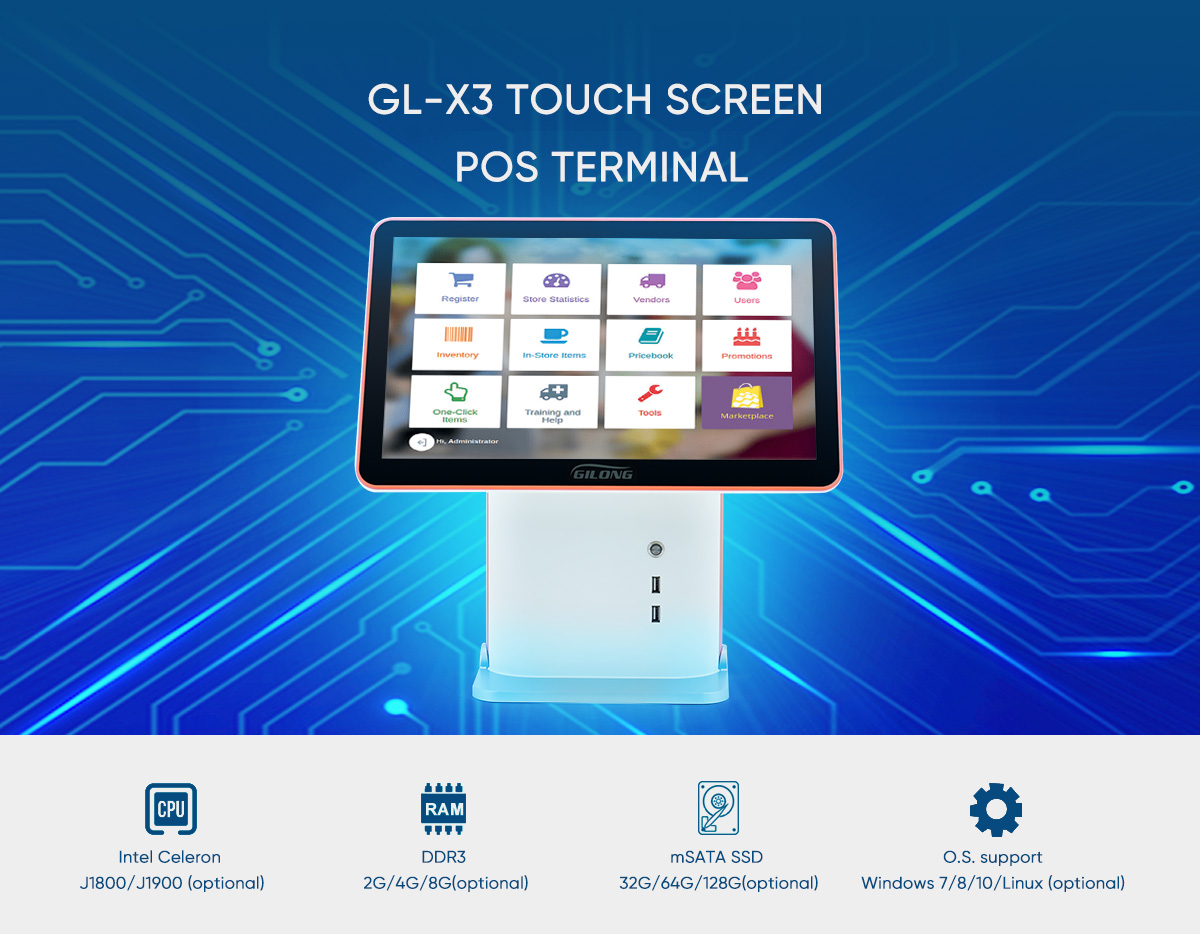 touch screen windows pos