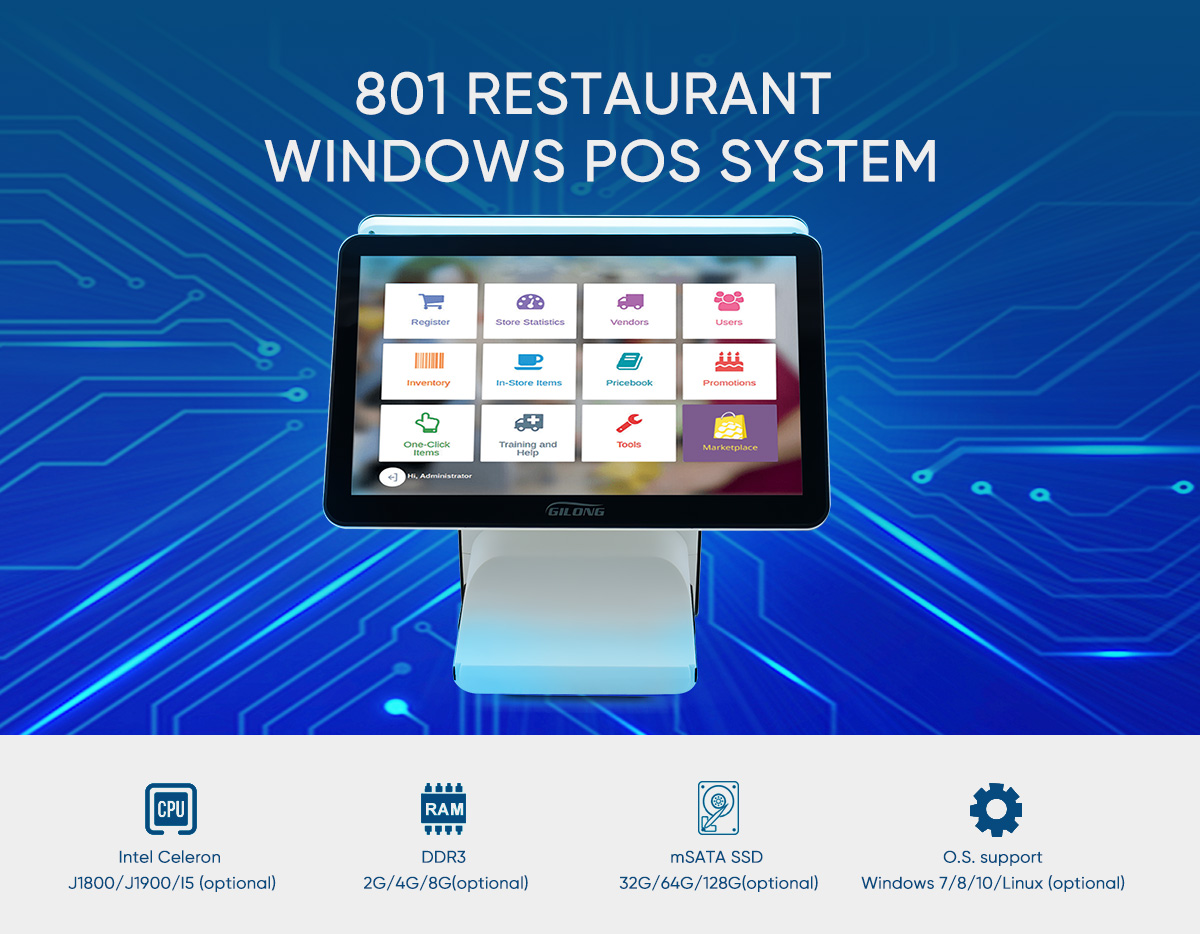 dual screen pos system