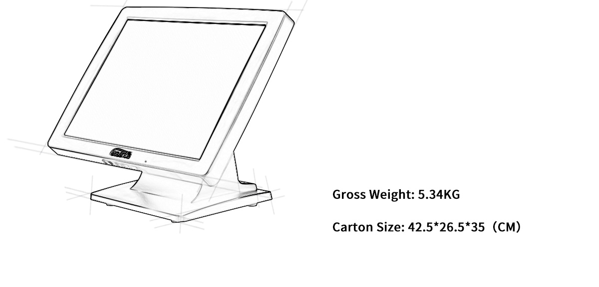  pos touch screen monitor