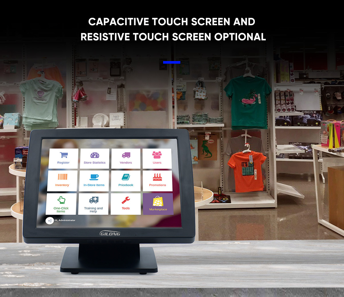 supermarket pos touch screen