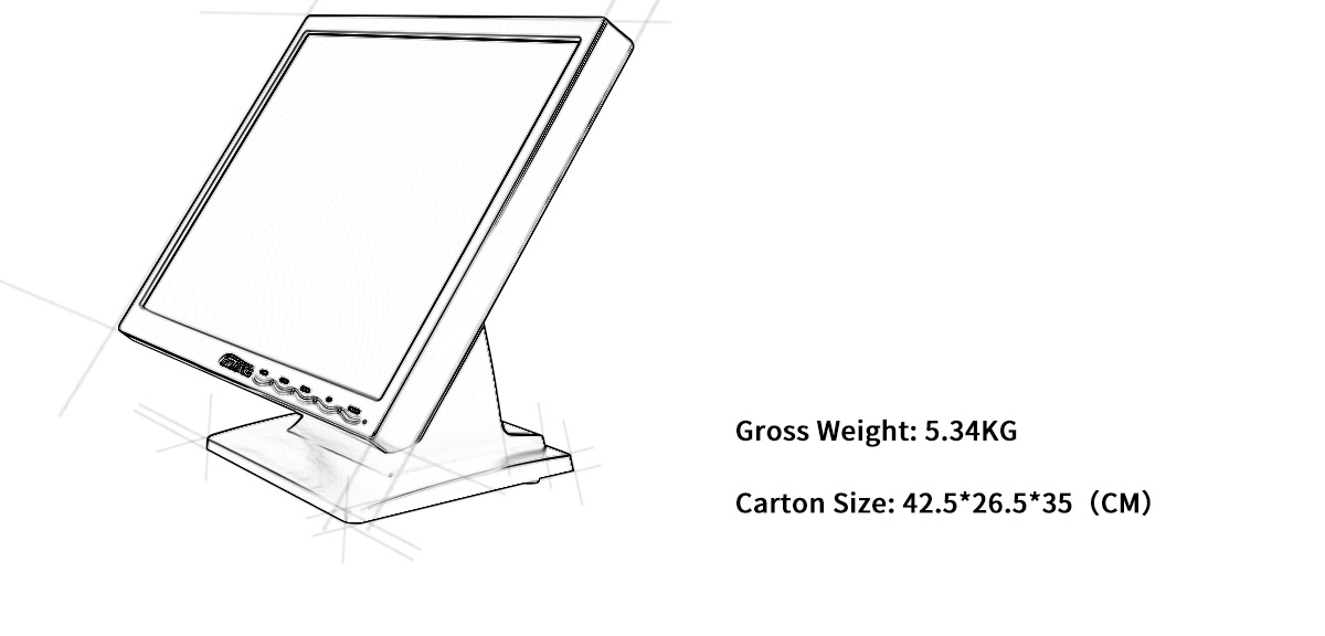 OEM touch monitor for POS